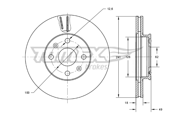 TOMEX Brakes TX 71-62...